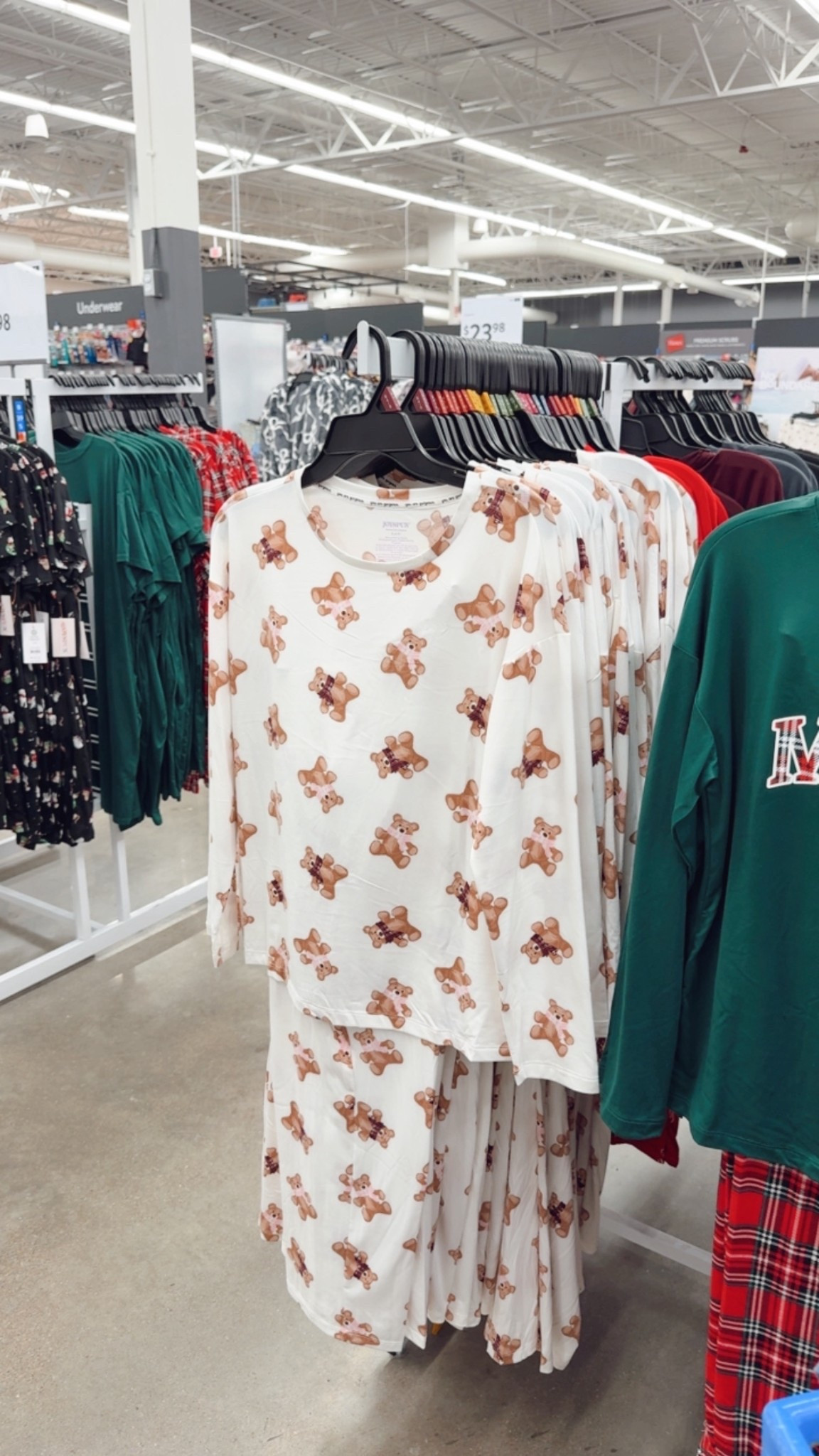 New Walmart holiday Christmas beige/white teddy bear pjs matching sets 

#LTKSeasonal #LTKFindsUnder50