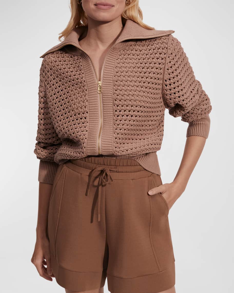 Eloise Full-Zip Knit Jacket | Neiman Marcus
