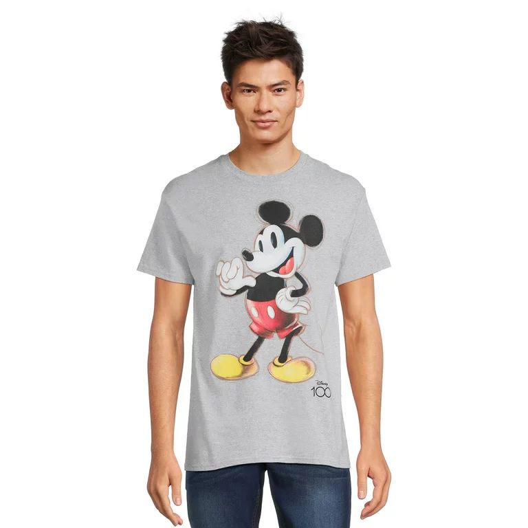 Disney Mickey Mouse Sketched Apparel, Men's Graphic Crew Neck Short Sleeve T-Shirt, Sizes S-3XL (... | Walmart (US)