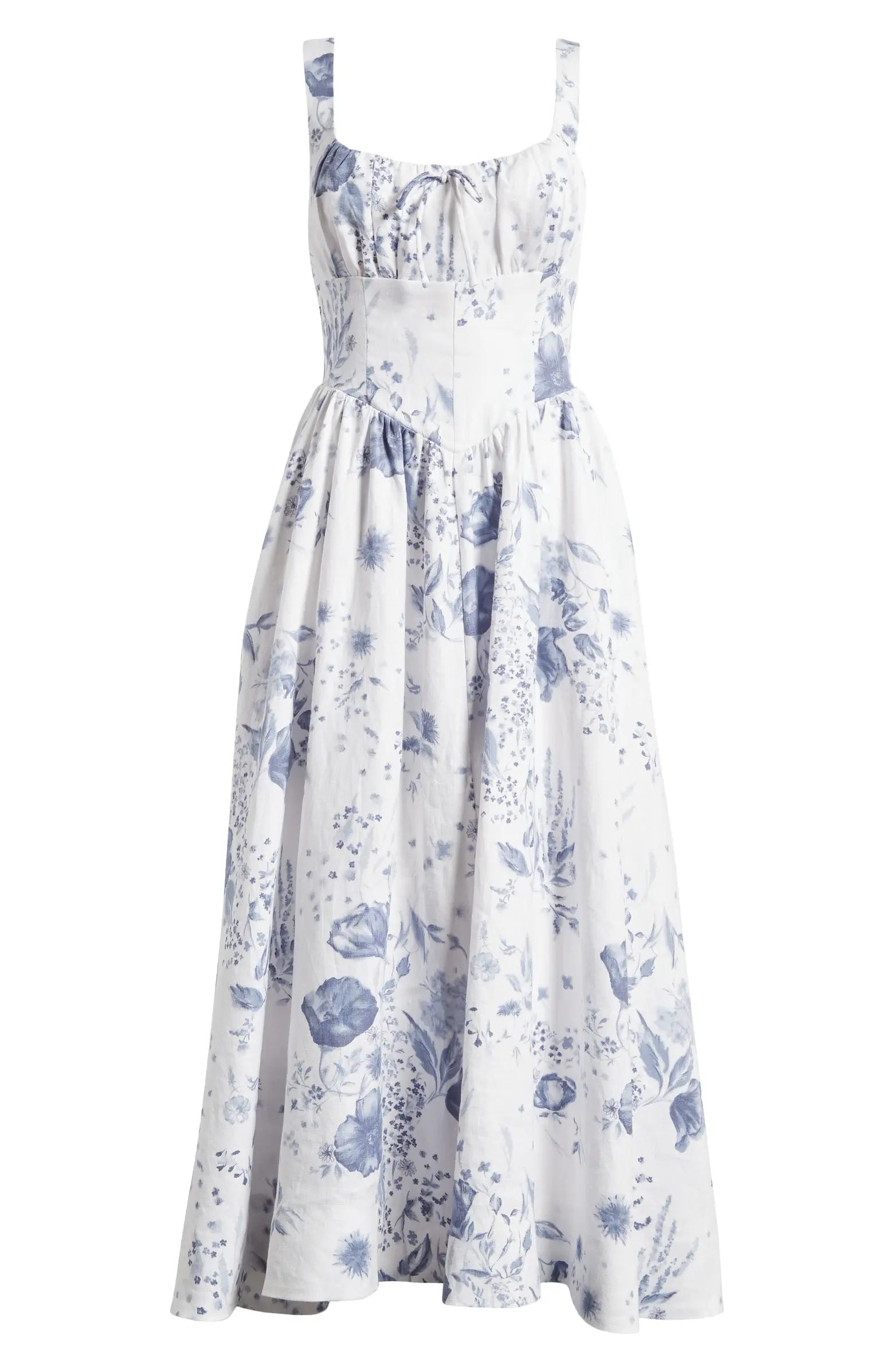 Reformation Balia Floral Linen Sundress | Nordstrom | Nordstrom