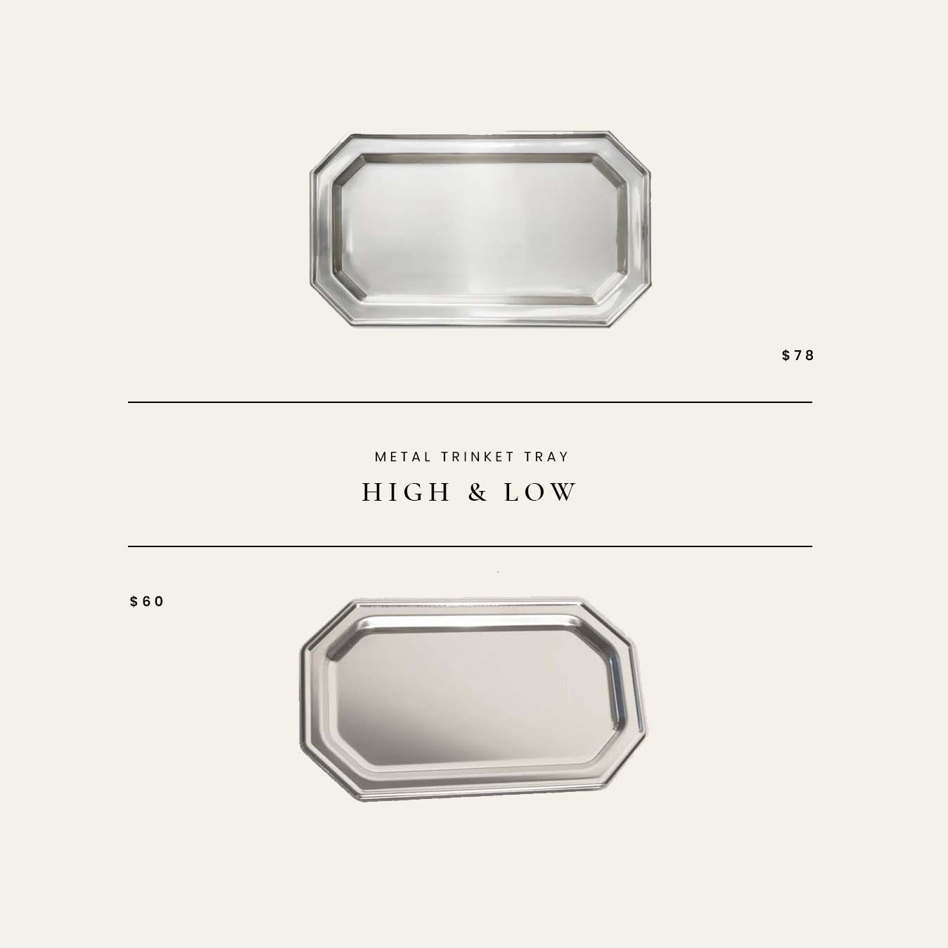 High / Low : Metal Trinket Tray 

 

#LTKHome