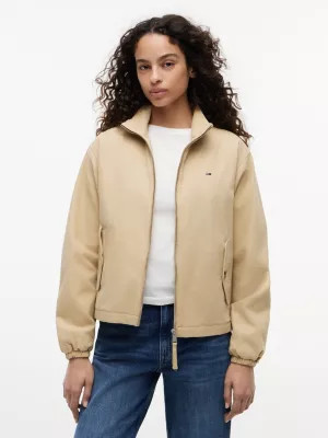 Jacke aus gepeachtem Canvas mit Rei\u00dfverschluss | Tommy Hilfiger (DE)
