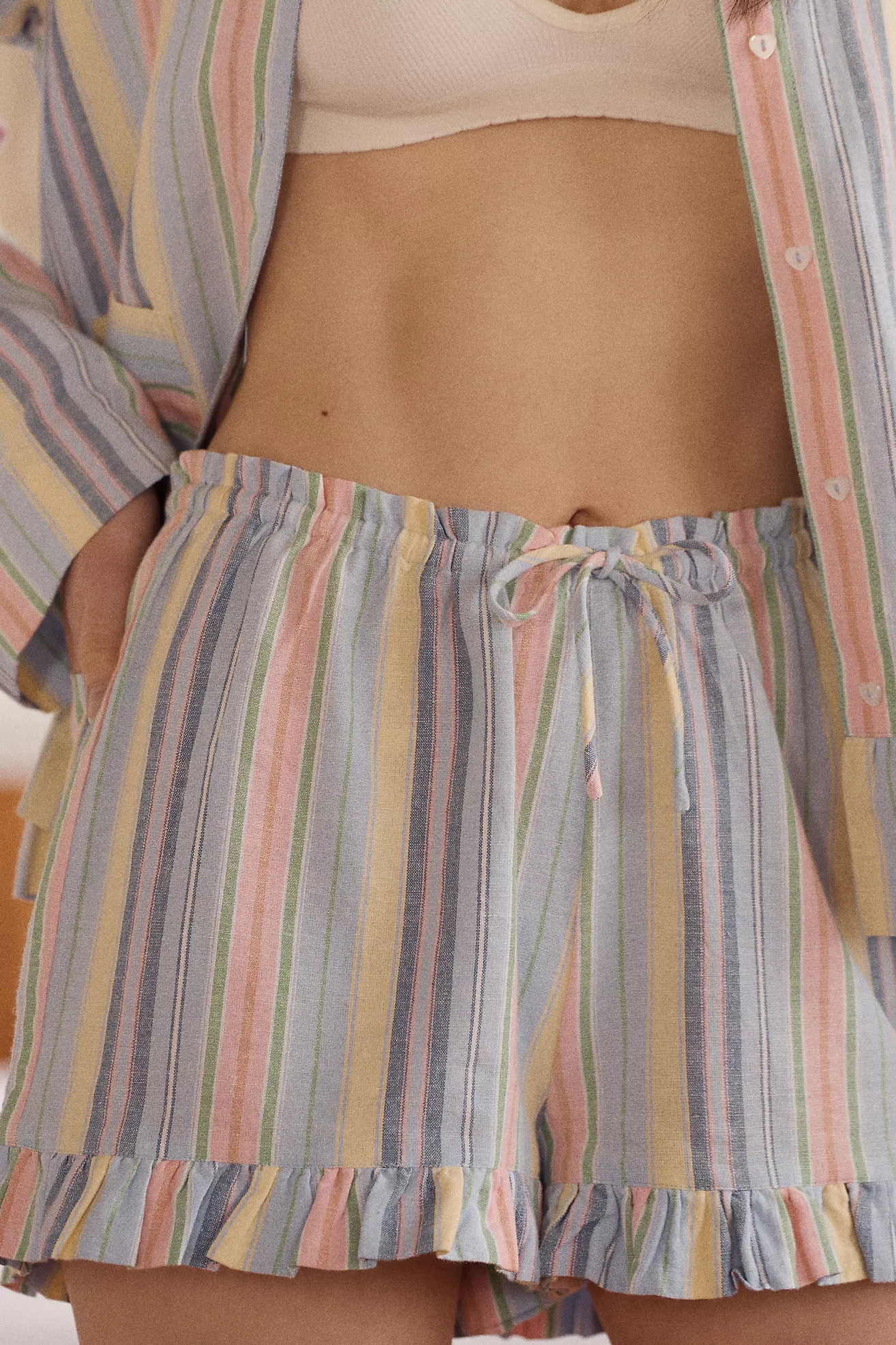 Damson Madder Frill Flori Shorts | Anthropologie (US)