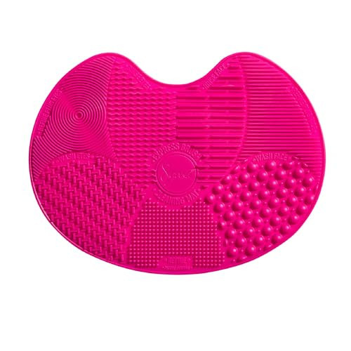 Sigma Beauty Makeup Brush Cleaner Mat – Sigma Spa Express Silicone Makeup Brush Cleaning Mat with Suction Cups for Cleaning Makeup Brushes, Compact Design Fit for Any Travel Makeup Kit (Pink) | Amazon (US)