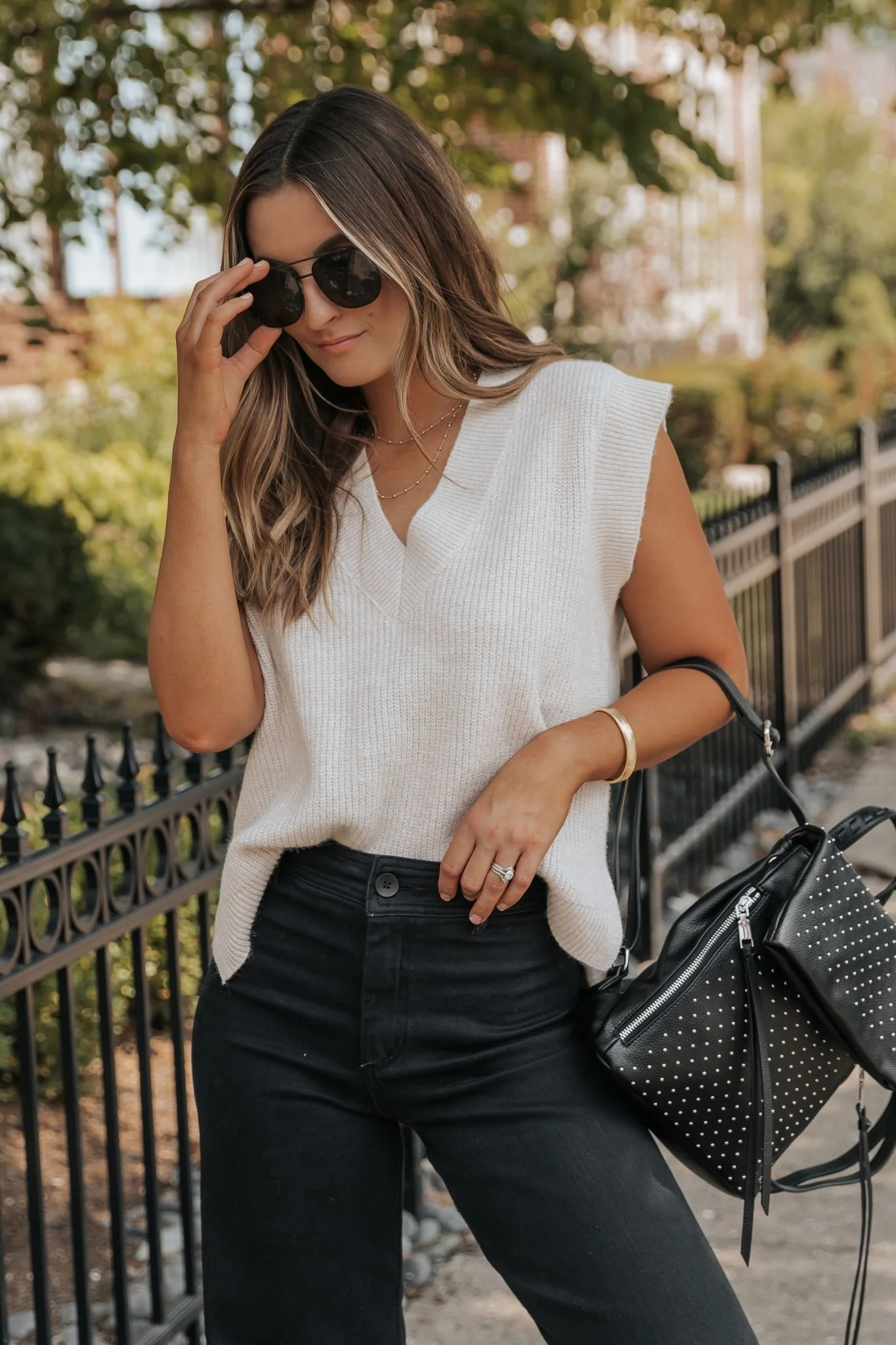 Beige V Neck Ribbed Sweater Vest | Magnolia Boutique | Magnolia Boutique