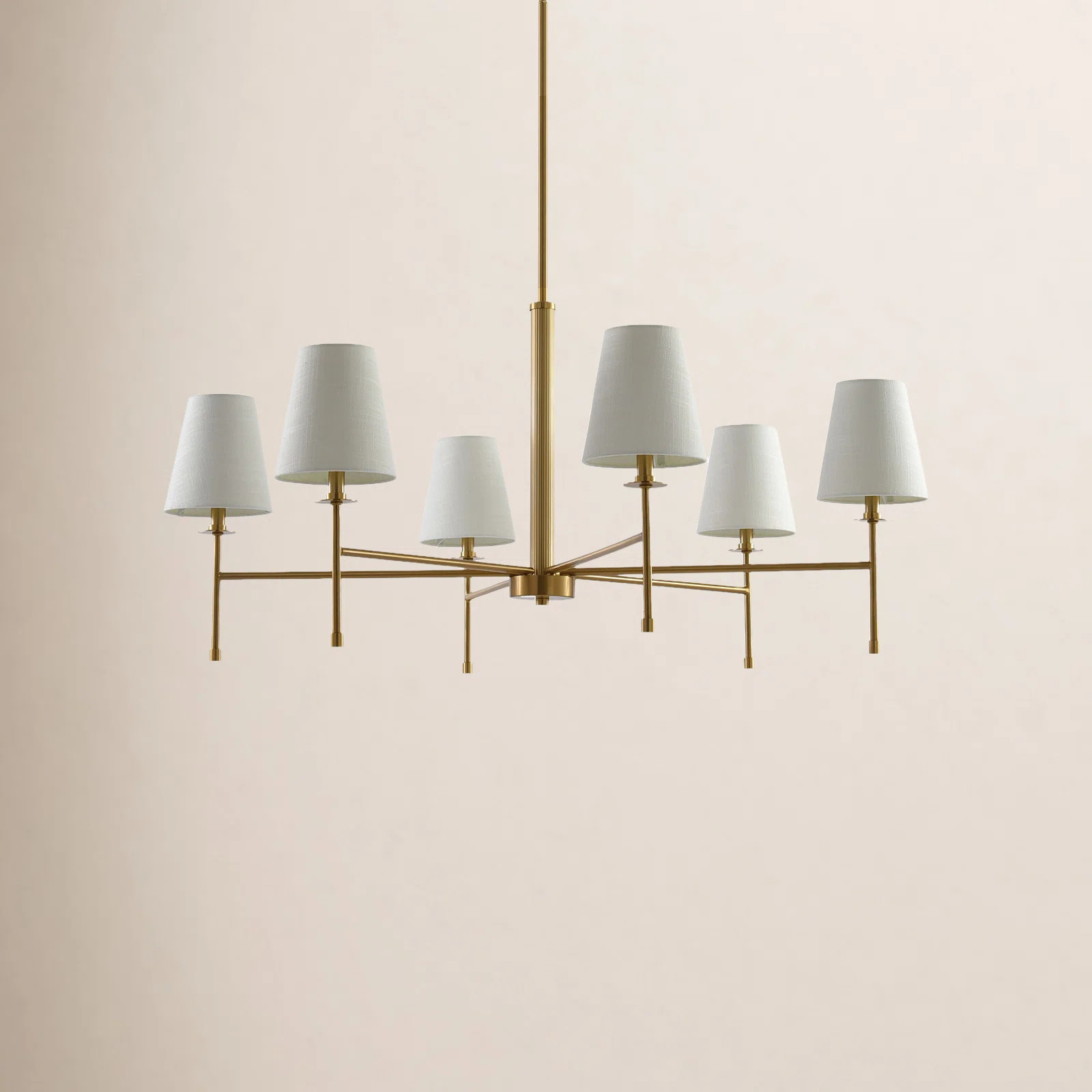 Modern 6-Light Chandelier with Shades | Birch Lane