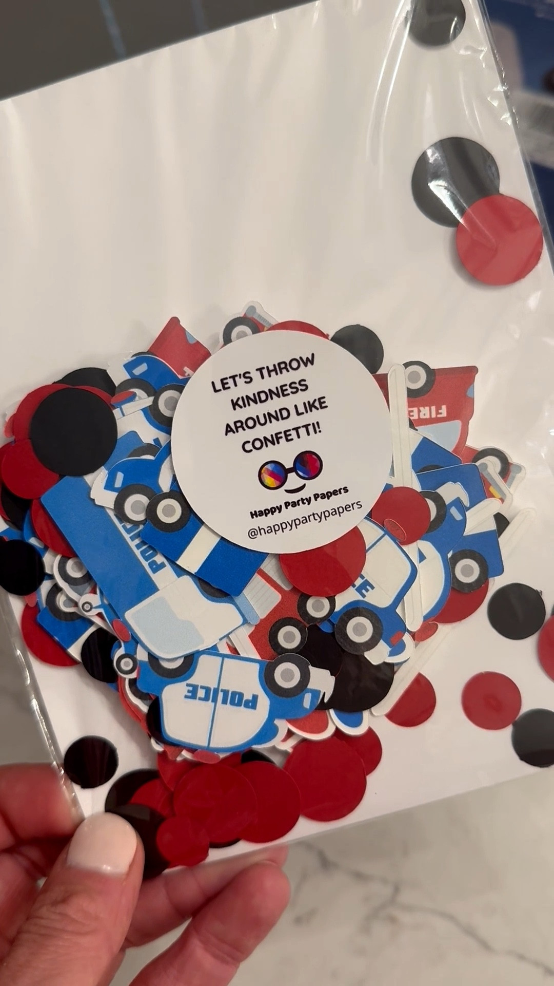 🚨✨ Sound the alarms for cuteness! ✨🚨
I found the perfect finishing touch for Ethan’s 4th birthday emergency vehicle–themed party 🚑🚒🚓 — custom confetti from @HappyPartyPapers on Etsy! 🎉

It was such a fun little detail that made the tables pop and tied the whole theme together. Highly recommend if you’re planning a party and want those extra-special touches moms always notice. 💕

#PartyDetails #EmergencyVehicleParty #MomLifeMadeCute #EtsyFinds