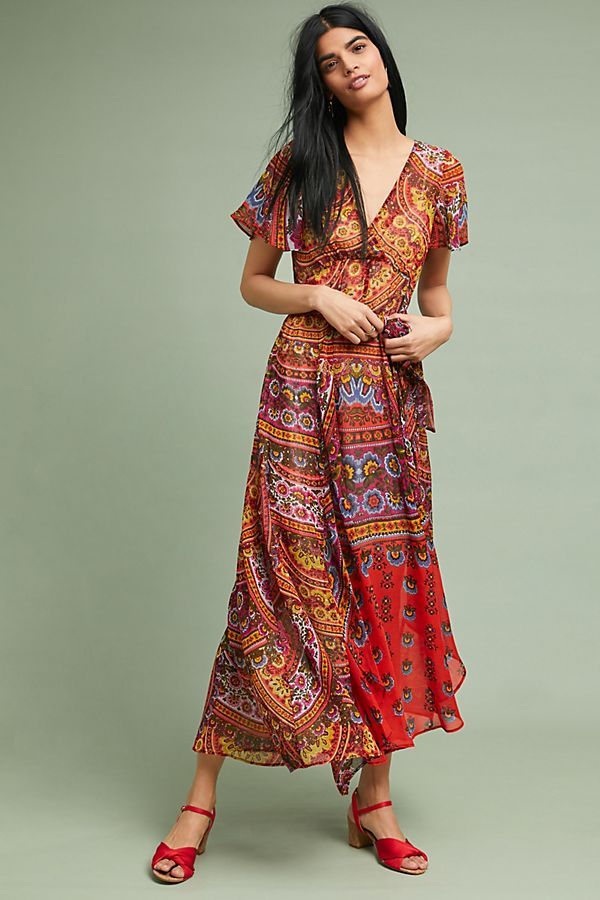 Murol Wrapped Maxi Dress | Anthropologie (US)