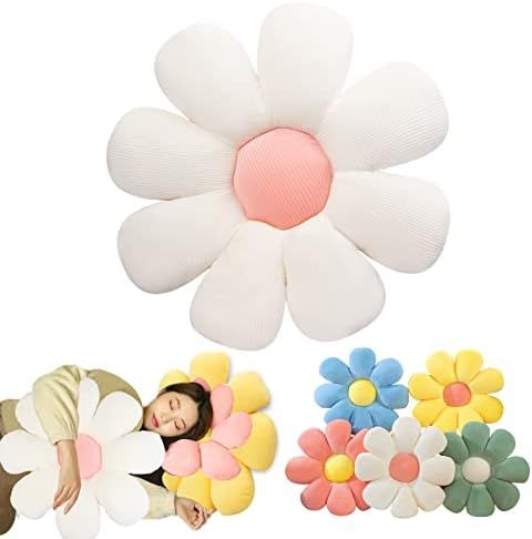 Flower Pillow Flower Floor Pillow Flower Shaped Pillow Flower Decorative Pillows Daisy Floor Pill... | Amazon (US)
