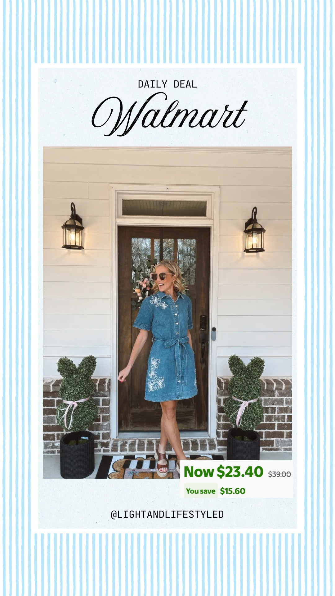 Walmart denim dress find for $23.40!! The floral embroidery is so cute for summer!

#LTKSaleAlert #LTKootd #LTKSeasonal