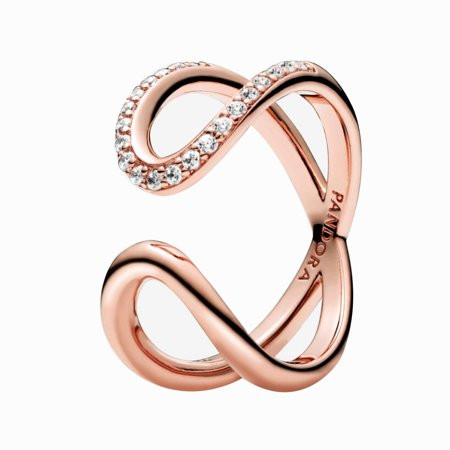 Pandora Jewelry Eternity Open Ring 188882C01 Pandora Ring Rose Gold | Walmart (US)