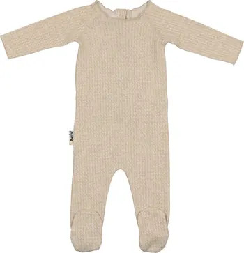 Manière Wave Stripe Cotton Footie | Nordstrom | Nordstrom