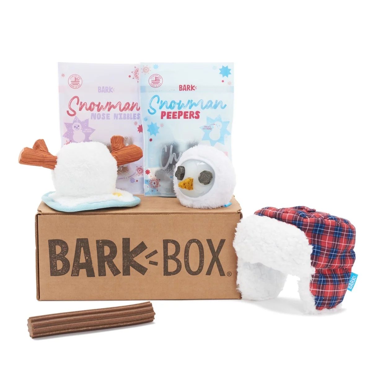 BarkBox Dog Toys, Treats, and Chew Kit - Snowbound Hounds Theme (Medium 20-50lbs) - Walmart.com | Walmart (US)