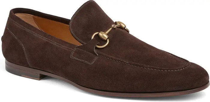 Gucci Jordaan Horsebit Suede Loafer (Men) | Nordstrom | Nordstrom