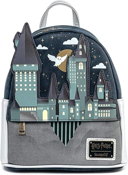 Loungefly Harry Potter Hogwarts Castle Hedwig Womens Double Strap Shoulder Bag Purse | Amazon (US)