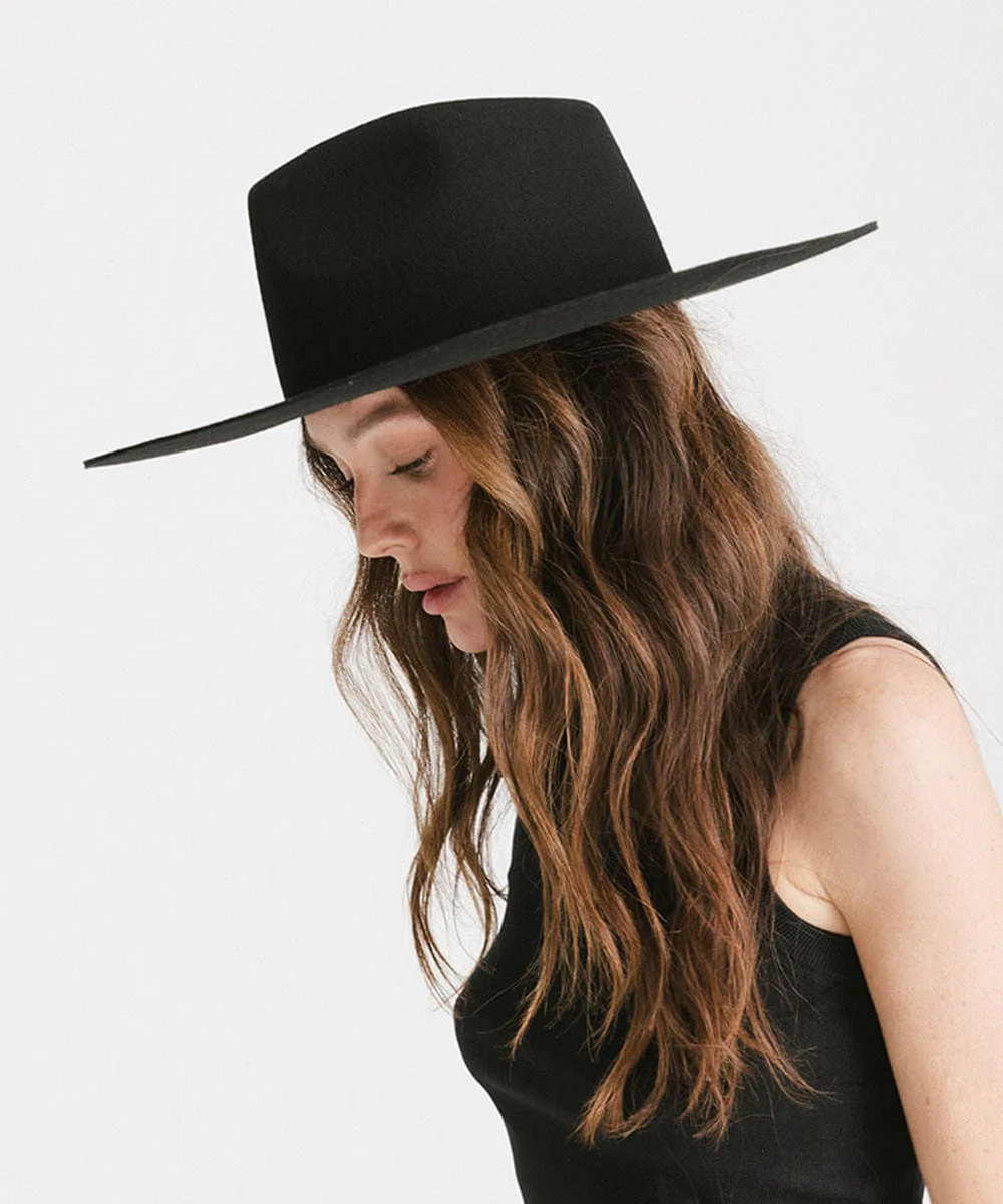 Wesley Wide Brim Fedora Hat | Gigi Pip