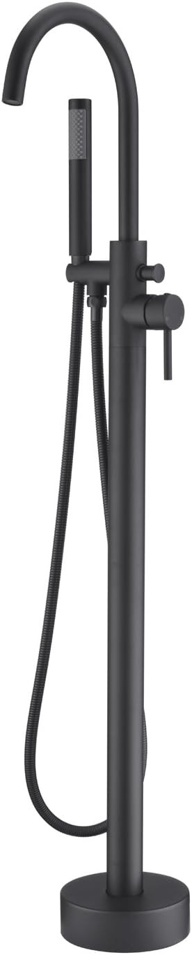 Artiqua Freestanding Bathtub Faucet Tub Filler Faucets Black Single Handle Floor Mounted with Han... | Amazon (US)