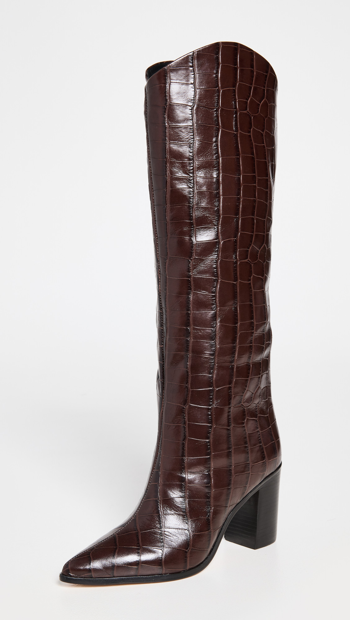 Schutz Maryana Block Boots Dark Chocolate 7.5 | Shopbop