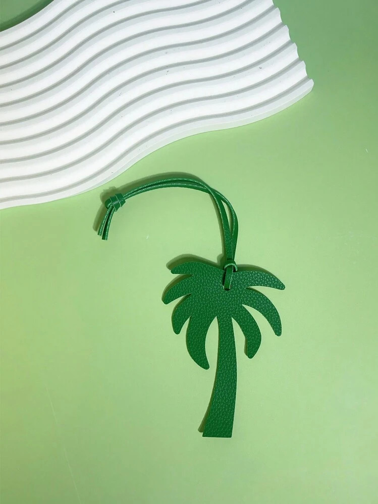 1pc Solid Color PU Minimalist Cute Interesting Plant Palm Tree Car Key Chain Pendant, Suitable Fo... | SHEIN