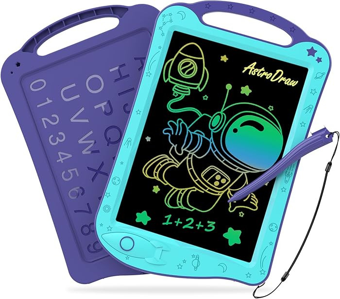 [ClimatePartner Certified] HOMESTEC Astrodraw Drawing Pad, Colorful LCD Writing Tablet for Kids, ... | Amazon (US)