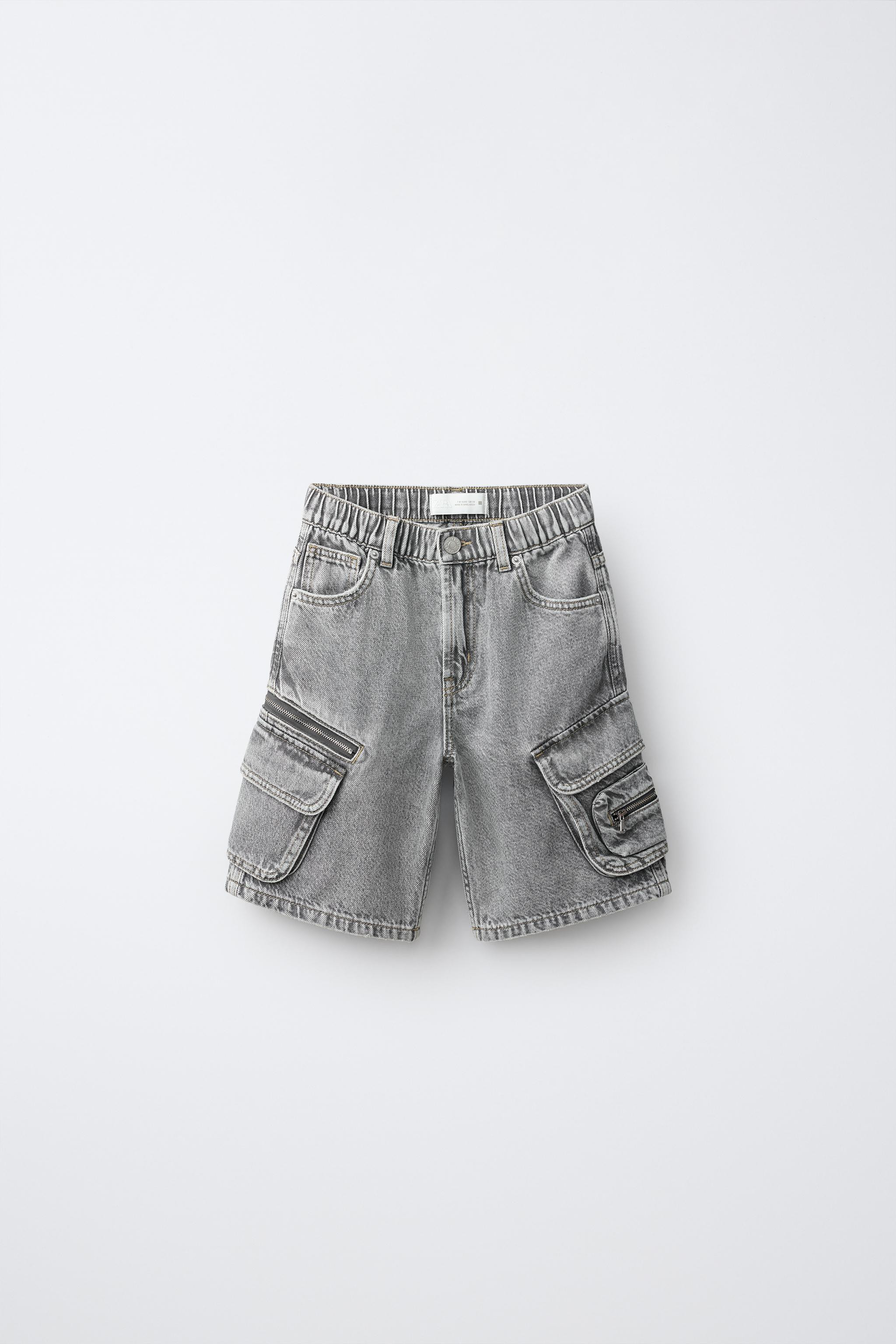 MULTICARGO DENIM SHORTS | Zara US