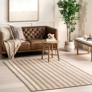 Brooklyn Rug Co Alary Casual Striped Indoor/Outdoor Area Rug - Bed Bath & Beyond - 39483676 | Bed Bath & Beyond