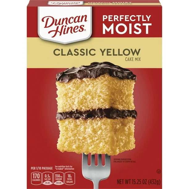 Duncan Hines Classic Yellow Deliciously Moist Cake Mix, 15.25 Oz | Walmart (US)