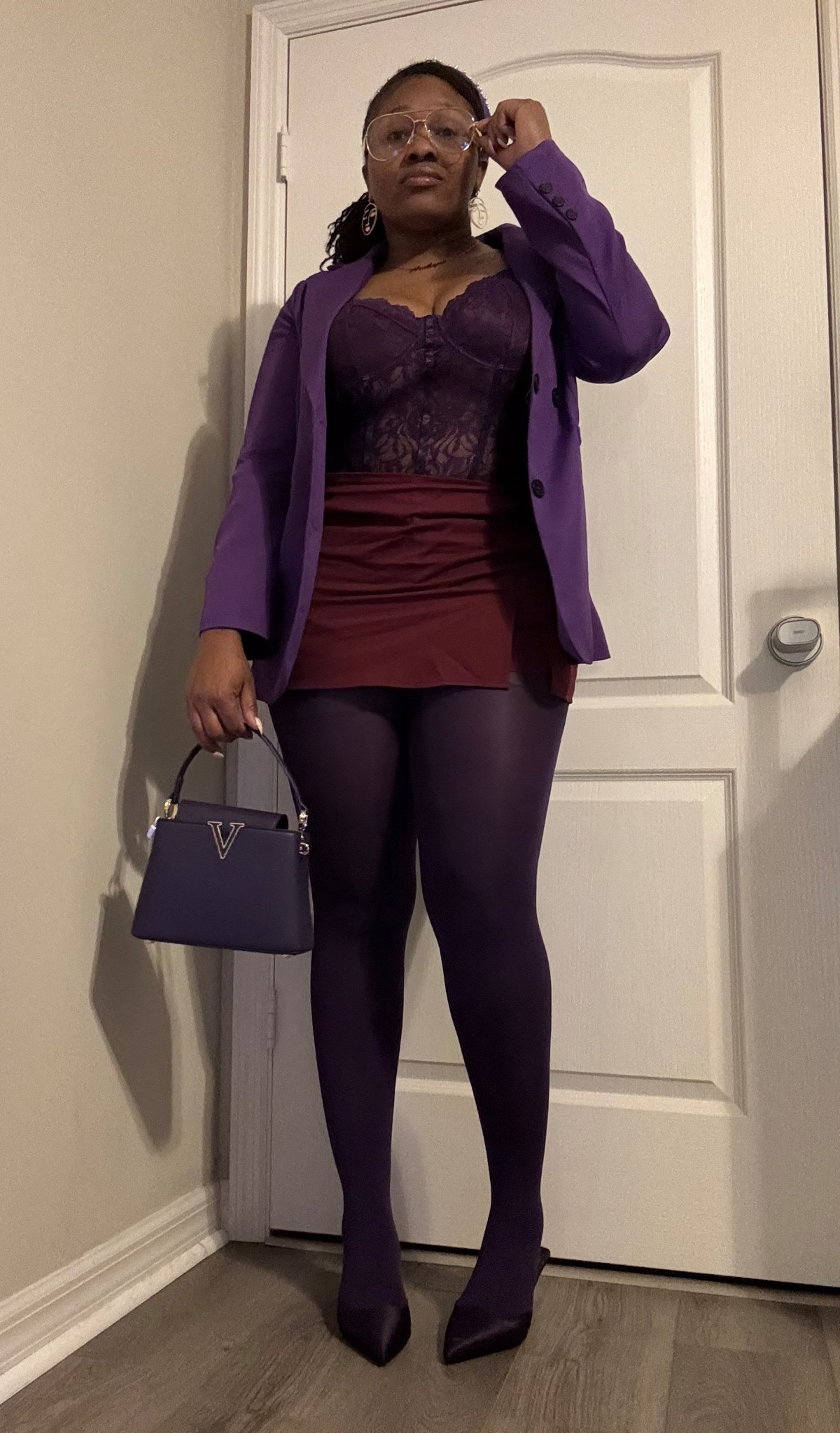 Blazer and Bodysuit are a L
Skort is an Xl

#LTKOver40 #LTKootd #LTKgrwm