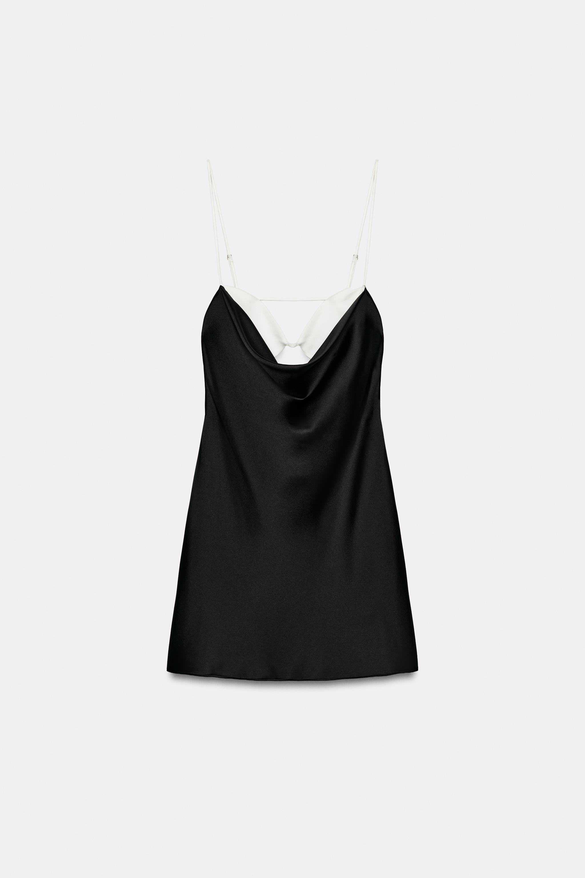 COMBINATION SATIN EFFECT MINI DRESS | Zara US