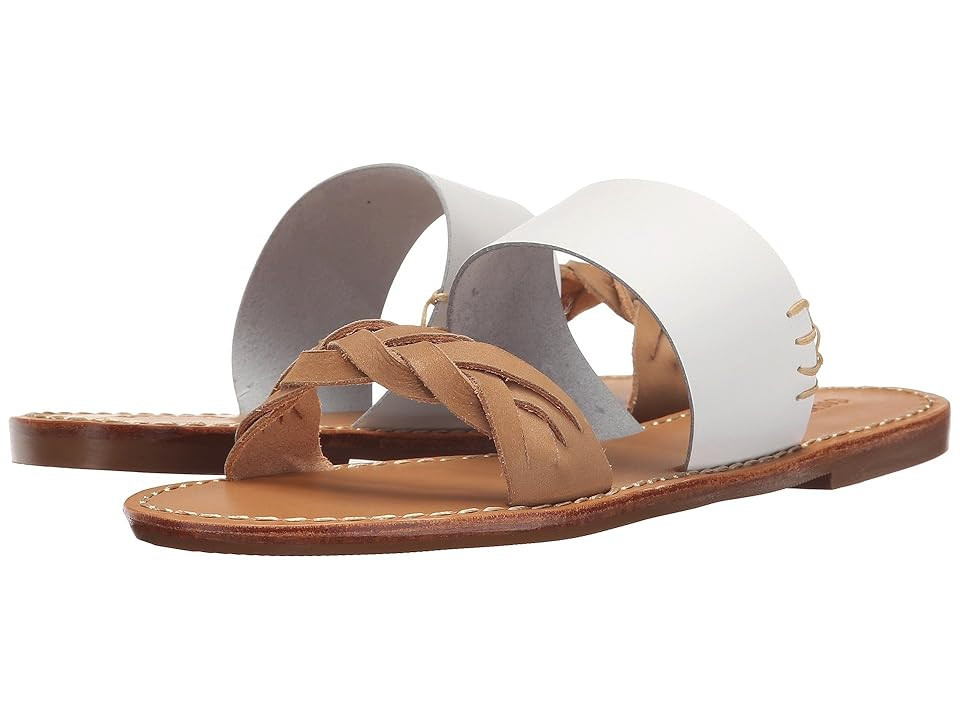 Soludos Braided Slide Sandal (White) Women's Sandals | Zappos
