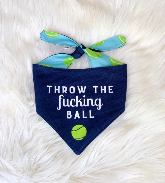 Throw the F Ball Dog Bandana Ball is Life Personalized | Etsy | Etsy (US)