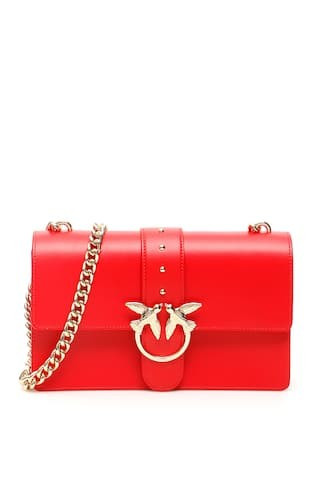 PINKO LOVE SIMPLY BAG OS Red Leather | Residenza725 US