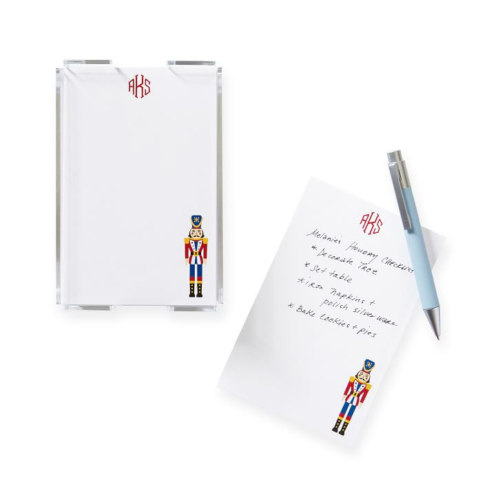 Holiday Note Sheets in Acrylic Holder | Mark and Graham