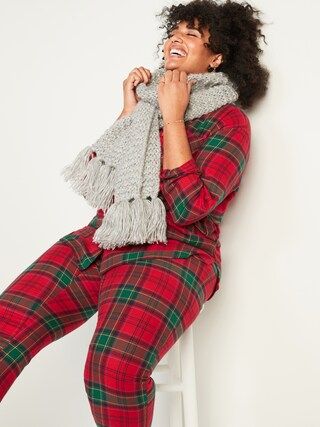 Patterned Flannel Plus-Size Pajama Set | Old Navy (CA)