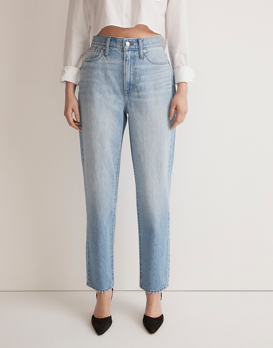 Baggy Tapered Jeans in Glennie Wash | Madewell