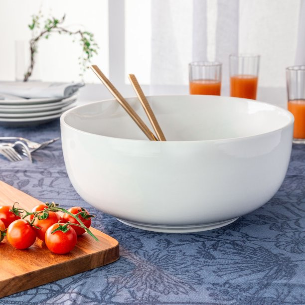 Better Homes & Gardens Round Bowl, White Porcelain - Walmart.com | Walmart (US)