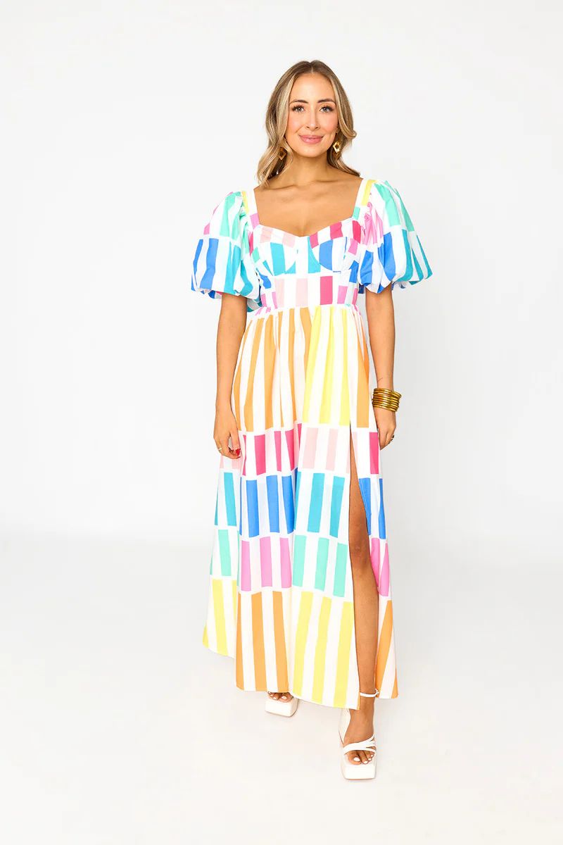 Jacqueline Sweetheart Neckline Midi Dress - Newport (PRE-ORDER) | BuddyLove