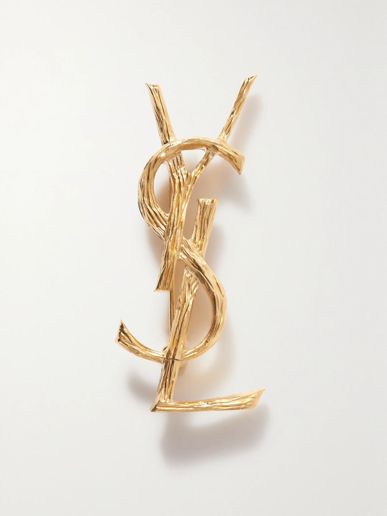 SAINT LAURENT - Gold-tone Brooch - One size | NET-A-PORTER (UK & EU)