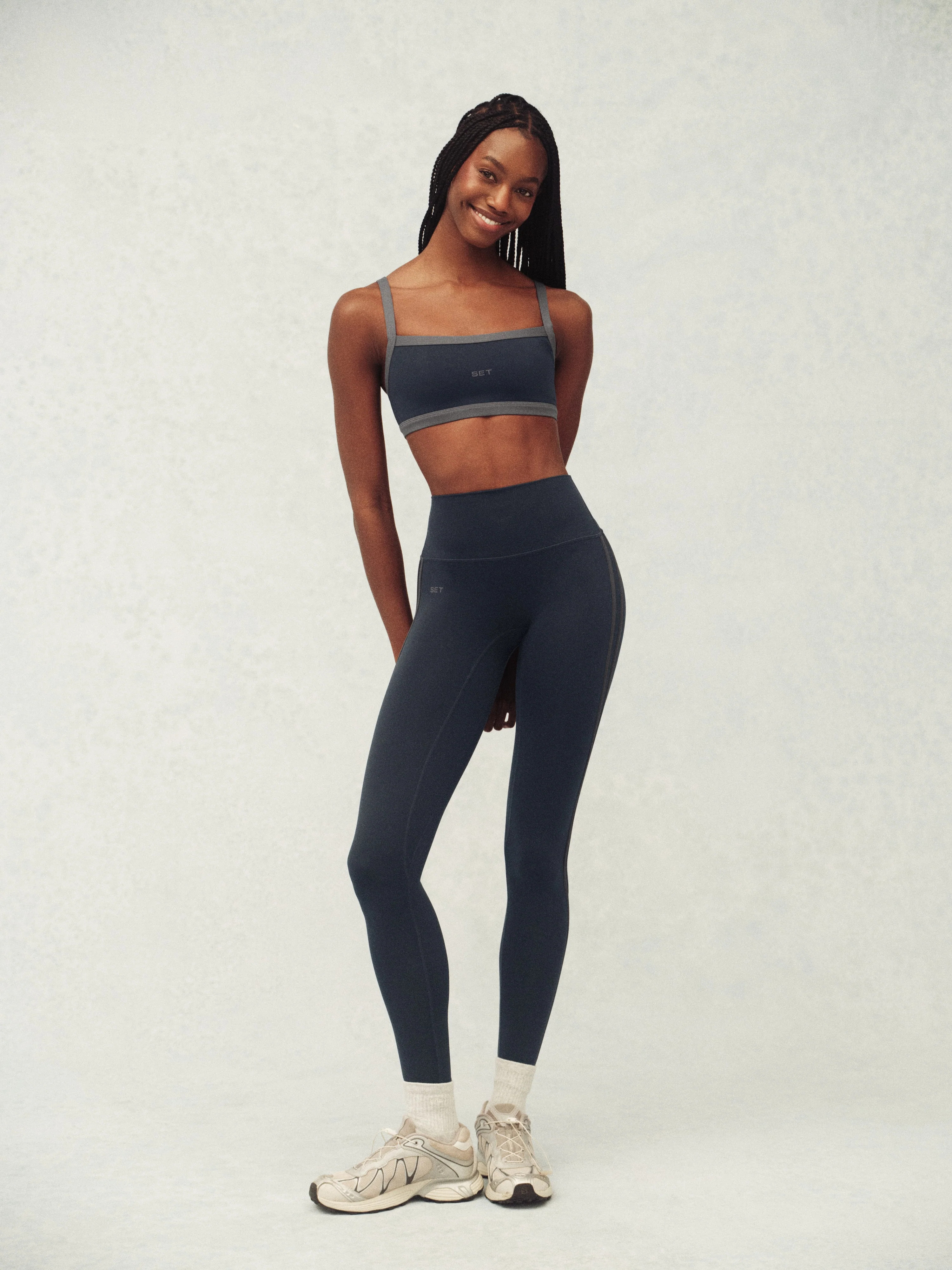 LUXFORM® LUX DUO STRIPE LEGGINGS - INDIGO | SET Active