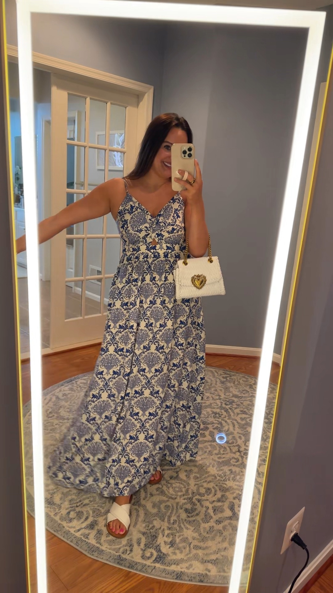 Love everything about this dress! 
💙🤍💙
I took my normal medium but it’s adjustable and stretchy so probably could size down 

#LTKFindsUnder50 #LTKSaleAlert #LTKSeasonal