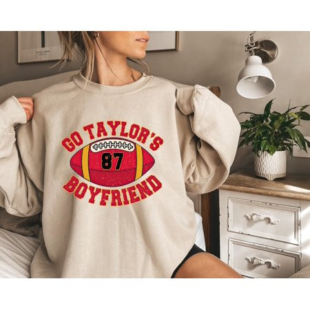 Go Taylor s BoyFriend Sweatshirt Travis Kelce Sweatshirt Game Day Shirt Funny Football Sweatshirt Swiftie Gift Football Fan Gift Shirt | Walmart (US)