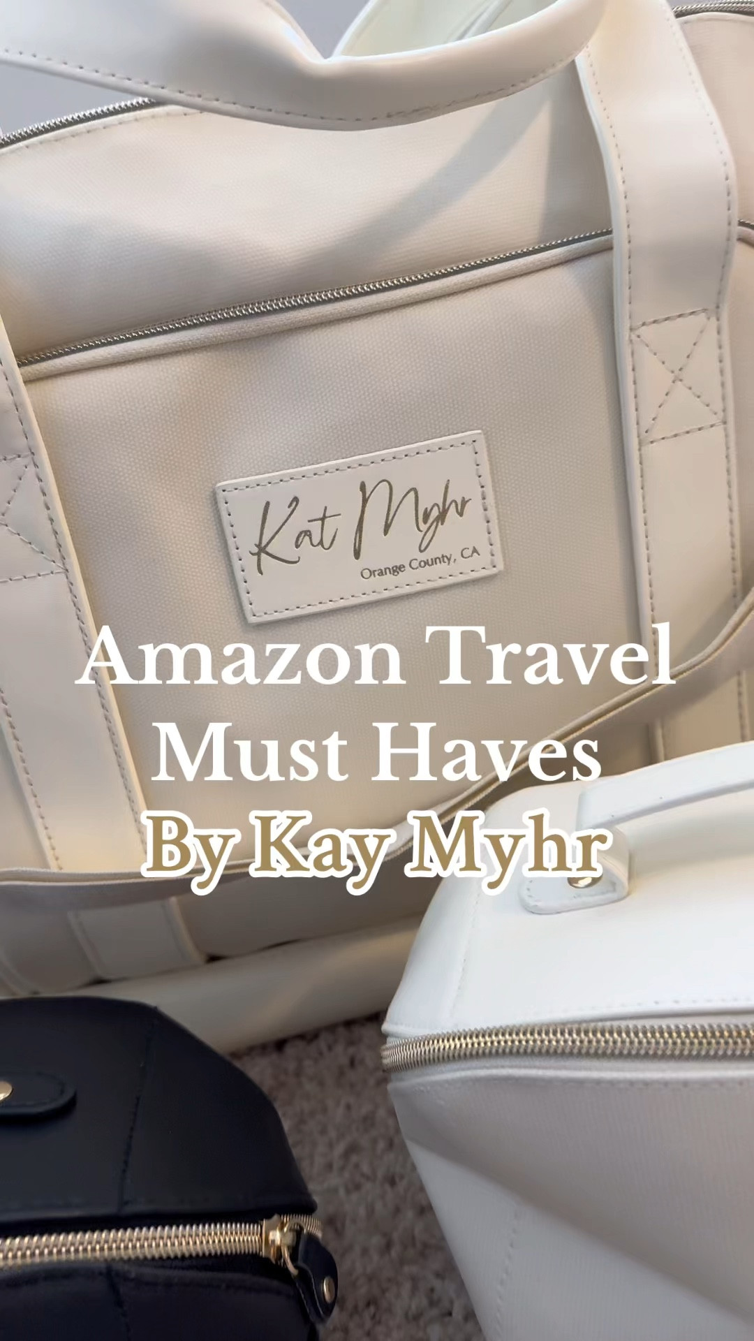 Kat Myhr Womens Weekender Travel Bag - Luxury Quality Carry On Bag for  Airplane & Travel Duffle Bag - Large Weekend Bag for Women Travel with Shoe