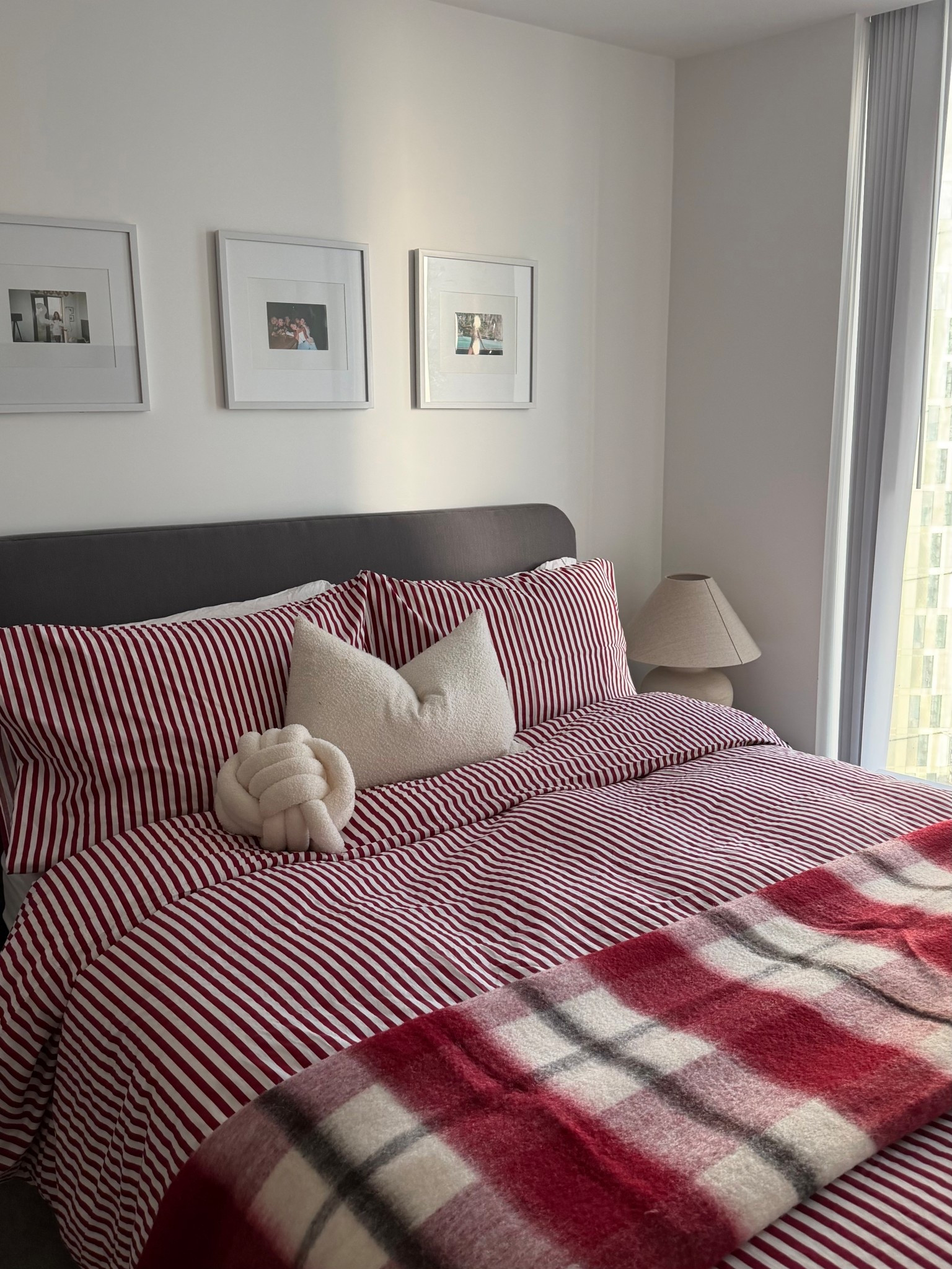 Cosy Christmas bedroom decoration ♥️ red striped bedding 

#LTKfestive #LTKuk #LTKwinter