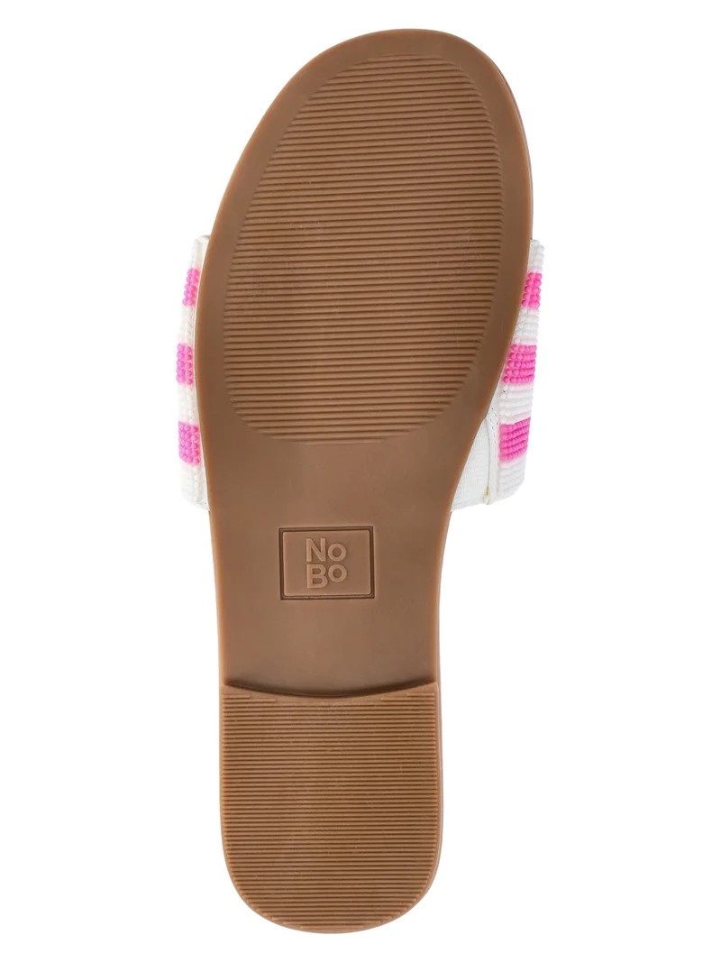 No Boundaries Women's Beaded Slide Sandals | Walmart (US)