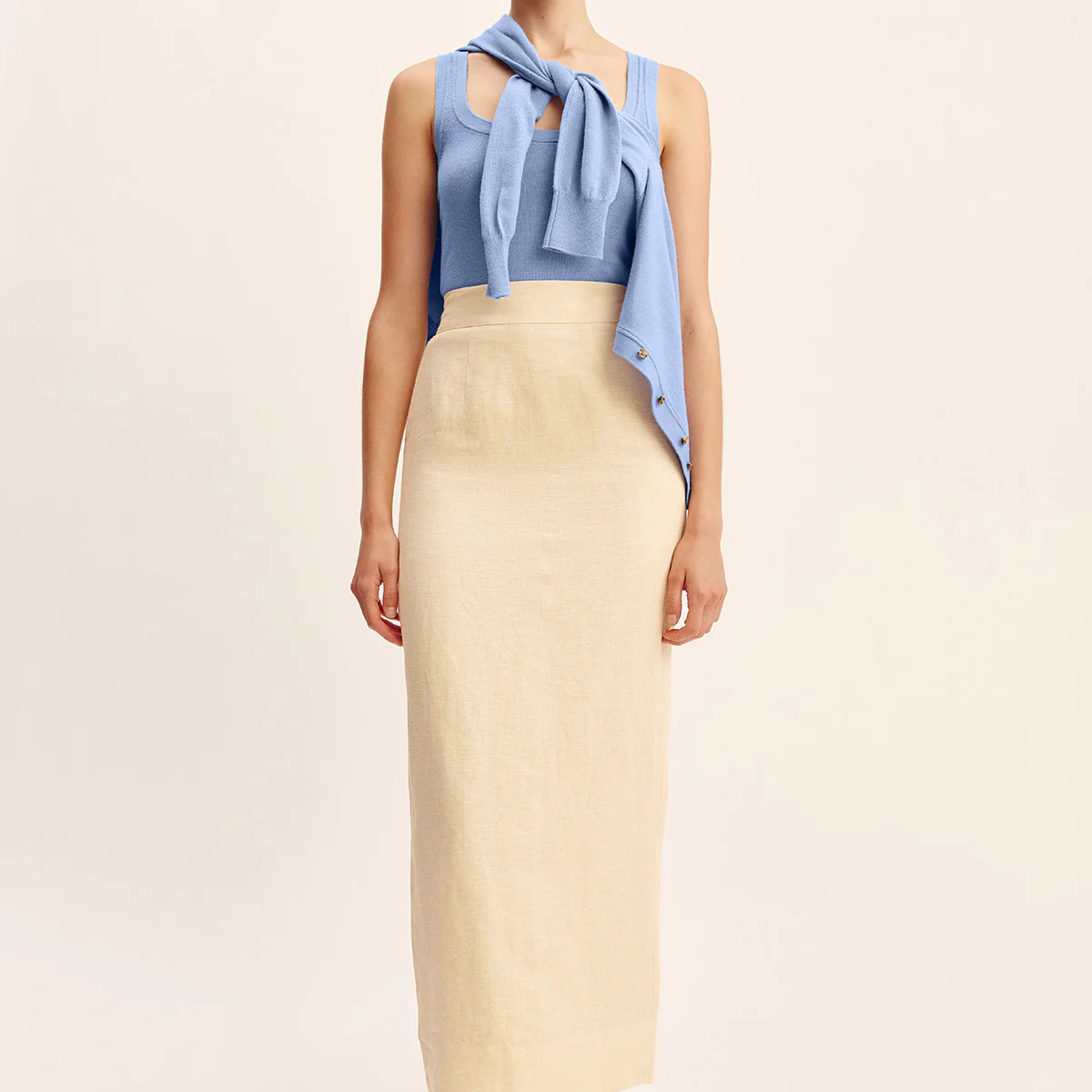 EMMA PENCIL SKIRT - DUSTY CITRON | POSSE (US)