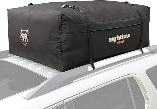 Rightline Gear Range 3 Car Top Carrier, 18 cu ft, Weatherproof +, Attaches With or Without Roof R... | Amazon (US)