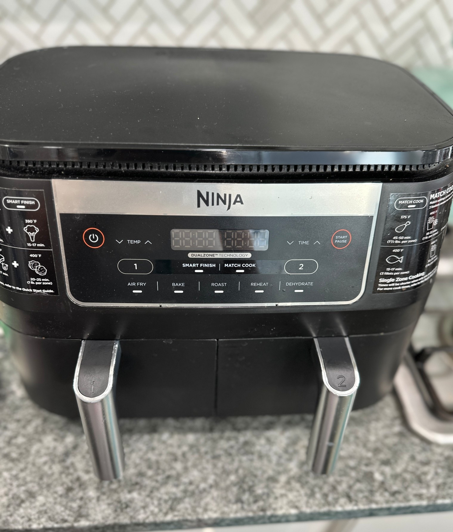 My favorite kitchen appliance right now. Ninja double basket & dual zone air fryer. #airfryer #ninja 

#LTKfoodie