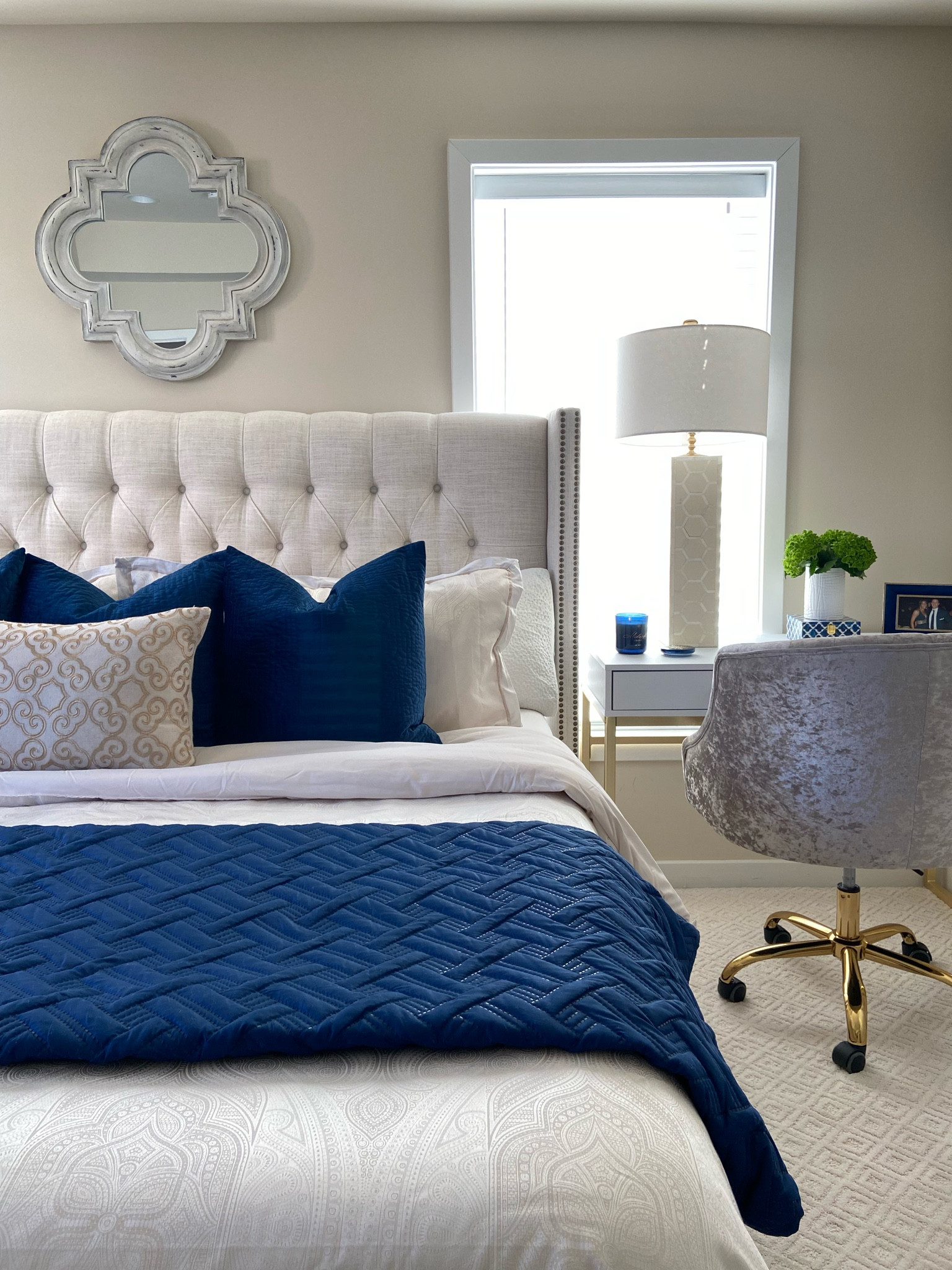 Upgrade your bedding for better sleep, luxury, and style. Boll & Branch has the softest sheets ever! And the gorgeous Charisma comforter is on sale!

Design Tip: Put a desk next to your bed instead of a traditional nightstand for more functionality.

#LTKsalealert #LTKhome