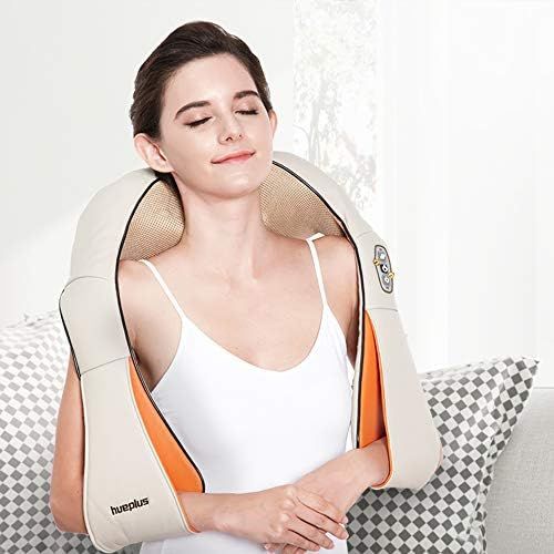 Hueplus HPM-100 Shiatsu Neck & Shoulder Massager with Heat - 3D Tension Technology Pain Relief Treat | Amazon (US)