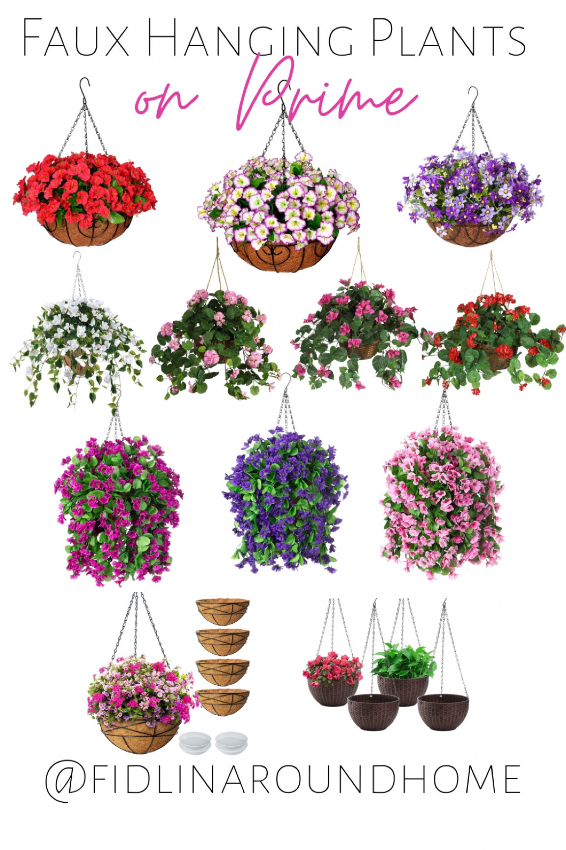 Faux hanging baskets and planters available on Amazon prime!

#LTKSeasonal #LTKhome #LTKFind